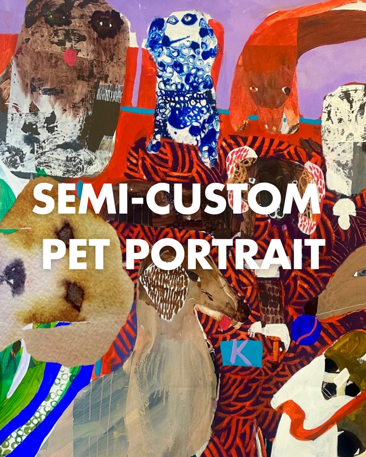 Semi - Custom Pet Portrait