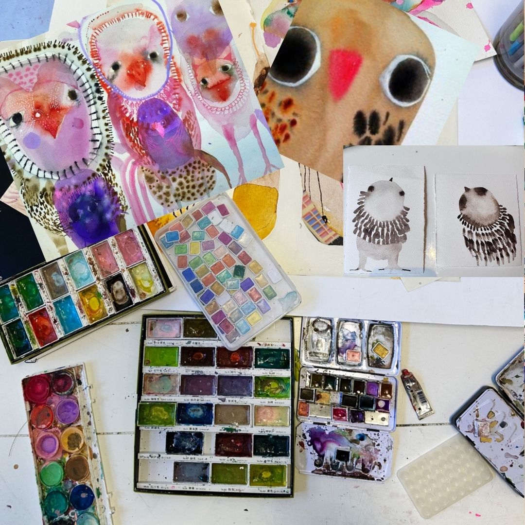 Owl Collage & Watercolour Masterclass - November 2025