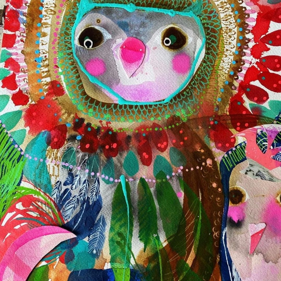 Owl Collage & Watercolour Masterclass - November 2025