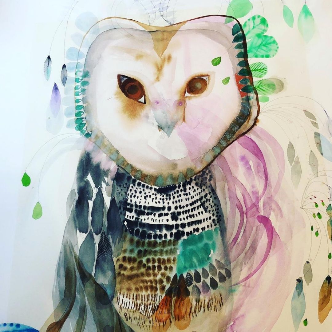 Owl Collage & Watercolour Masterclass - November 2025