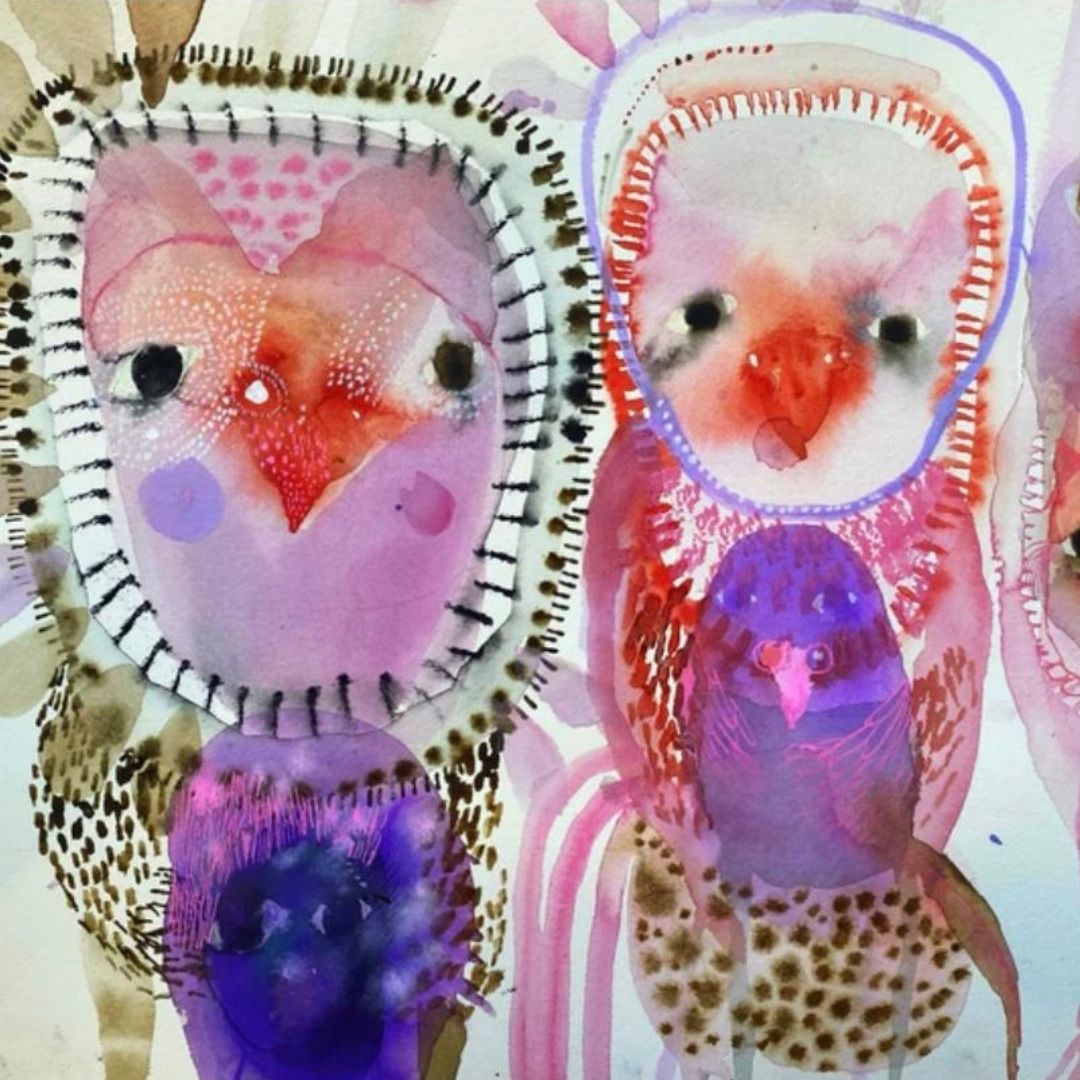 Owl Collage & Watercolour Masterclass - November 2025