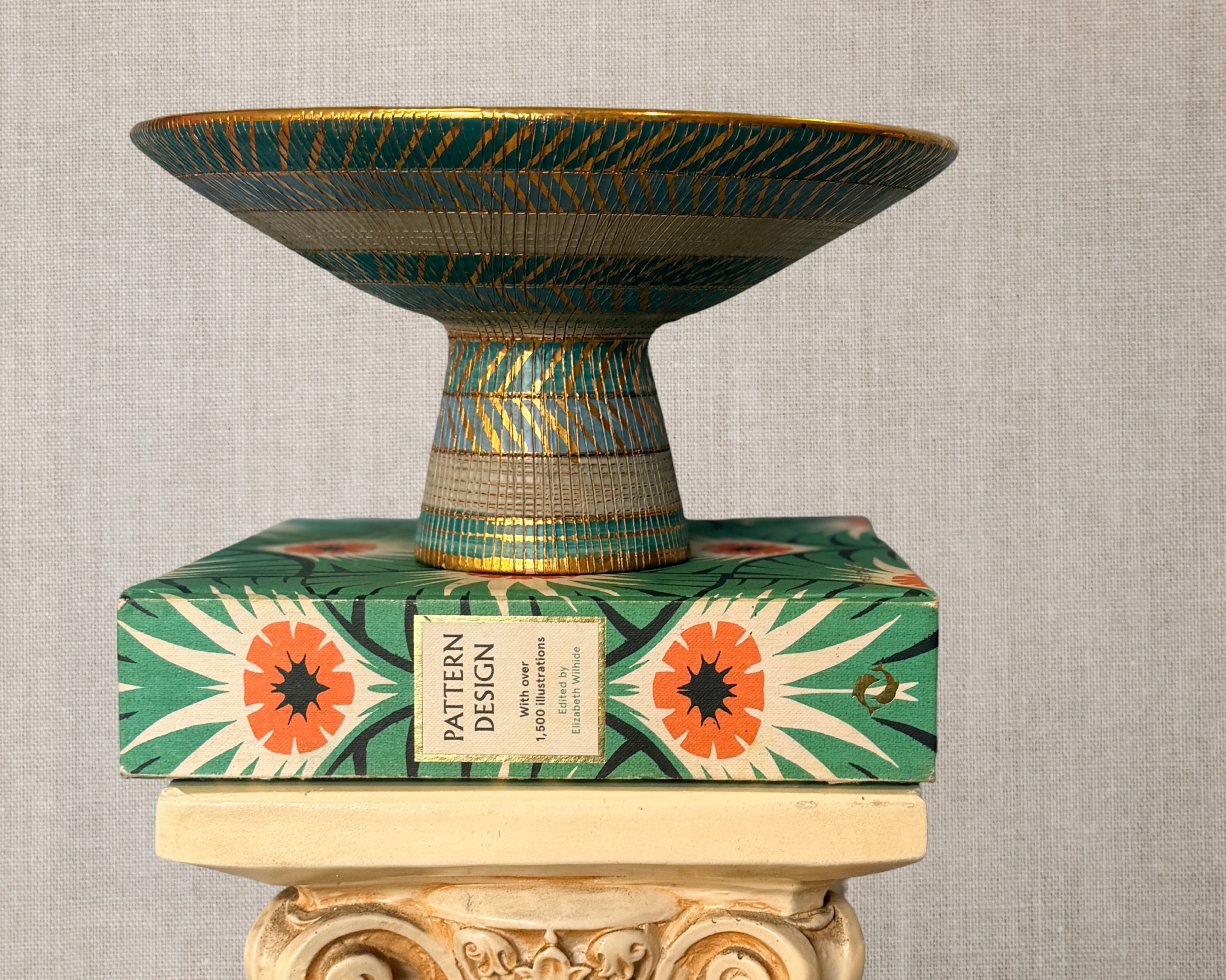 Bitossi Seta Series Footed Compote Bowl — Aldo Londi, c.1957