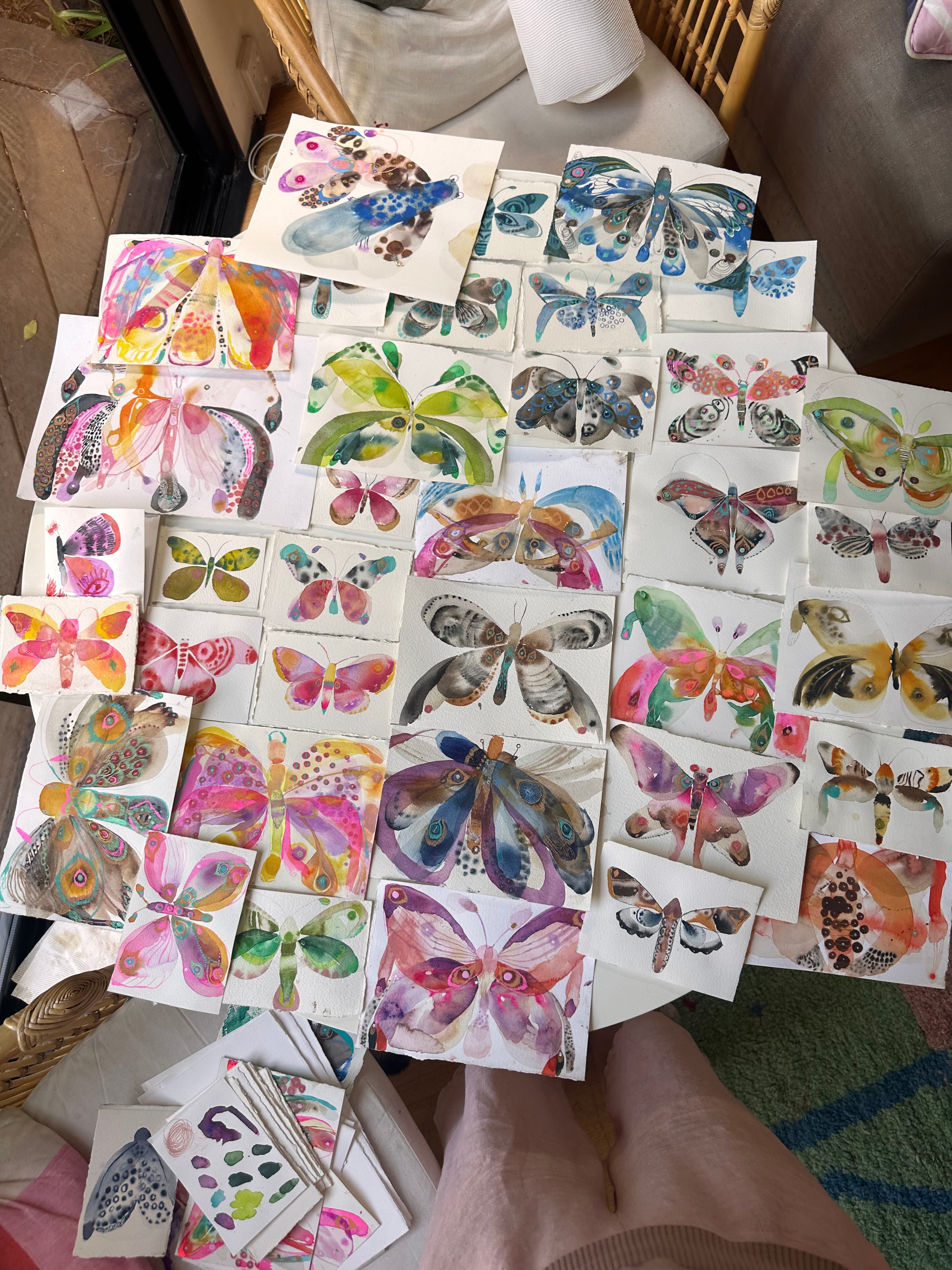 IN STUDIO BUTTERFLY WATERCOLOUR MASTERCLASS - AUGUST