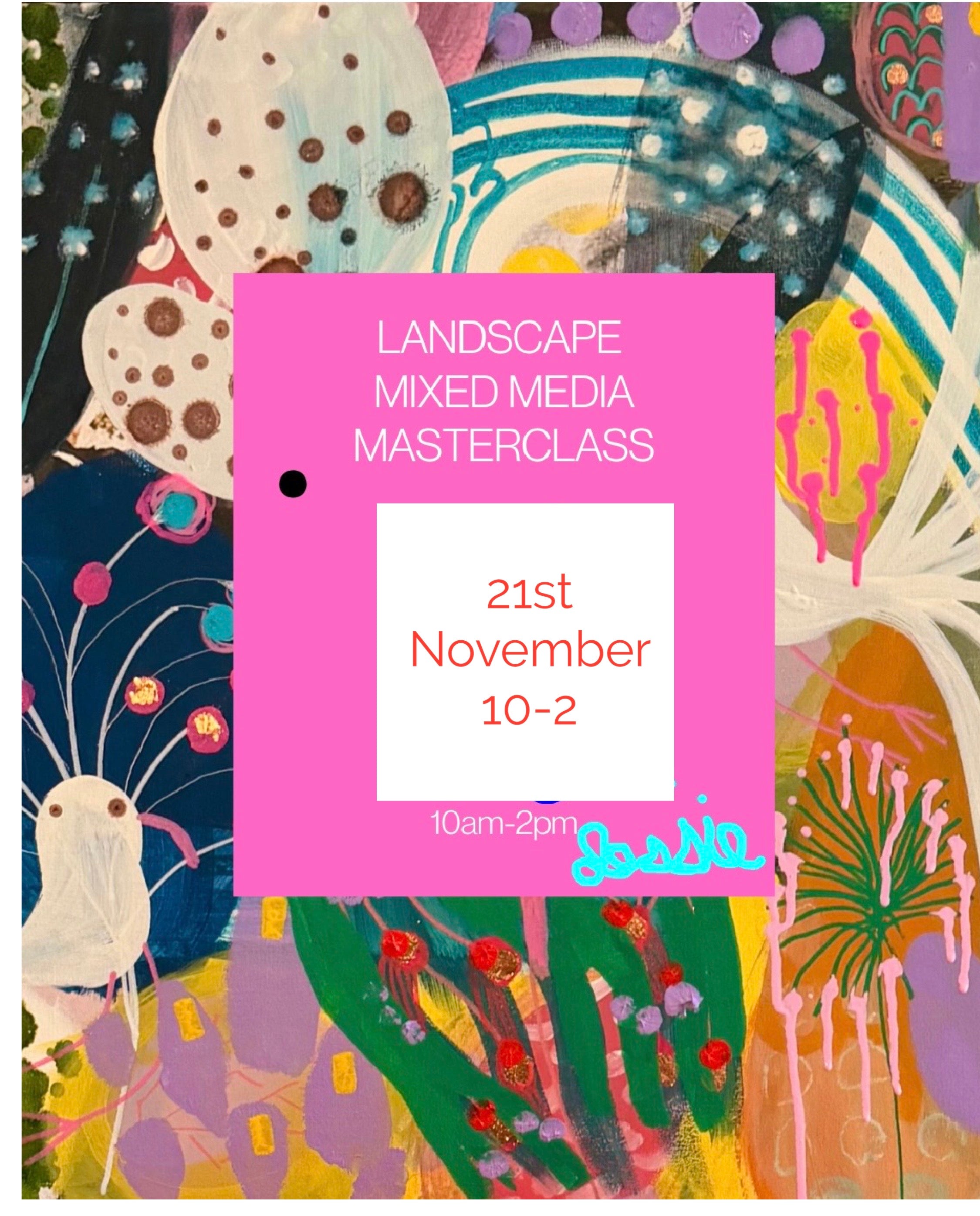 IN STUDIO LANDSCAPE MASTERCLASS - Saturday November 21st