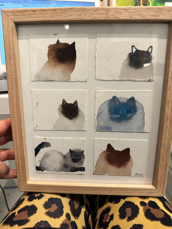 pussy cat pussy cat - ORIGINAL WATERCOLOUR
